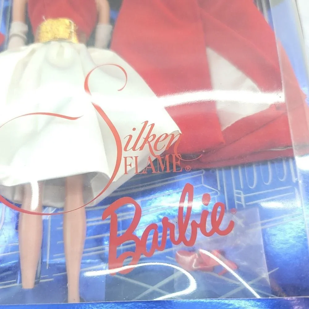 1997 Mattel Silk Flame Barbie Collector Edition Girl Black Hair Fashion Doll